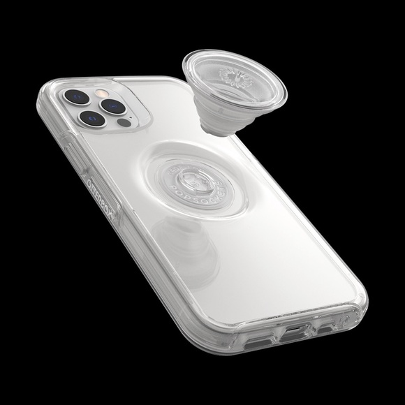 NWT OTTERBOX + PopSocket iPhone 12 Pro Max Symmetry case, Clear - Picture 5 of 12